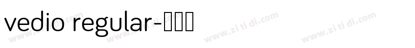 vedio regular字体转换